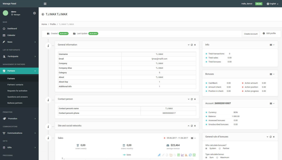 screenshot of ABM Loyalty